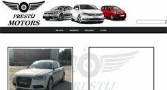 Desktop Screenshot of prestijmotors.com